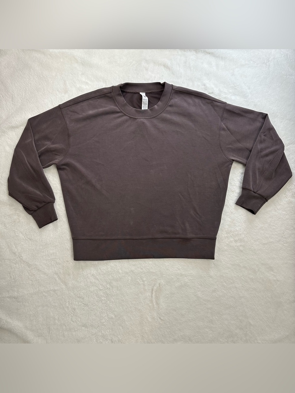 Lululemon Softstreme Perfectly Oversized Crewneck Pullover Espresso 4